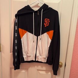 Black and Orange Giants Zip-Up Hoodie